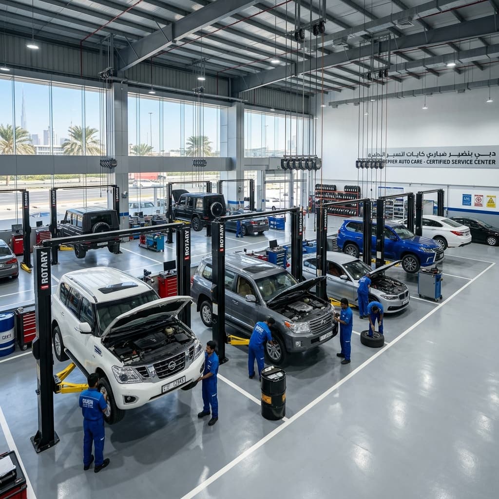 Modern UAE luxury car garage services