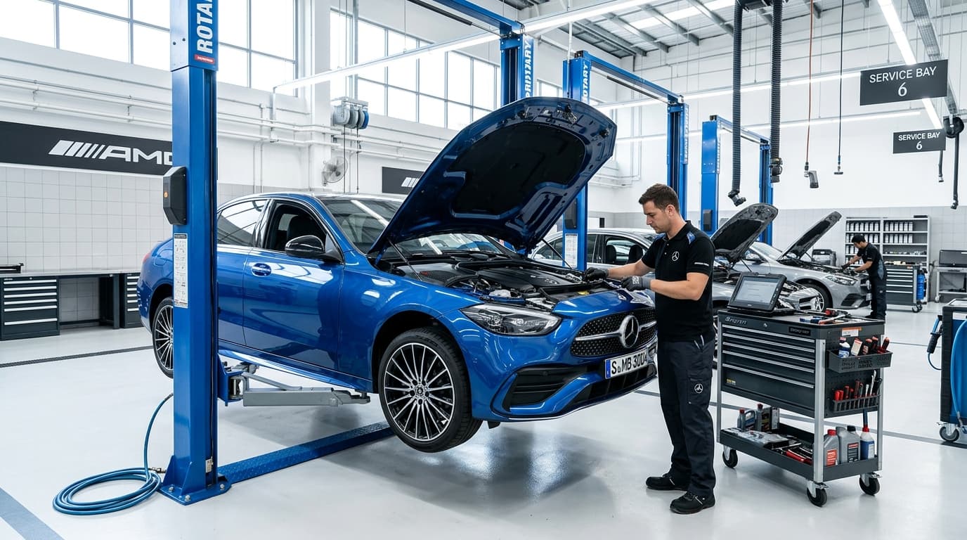 Mercedes-Benz Service B with OEM Parts